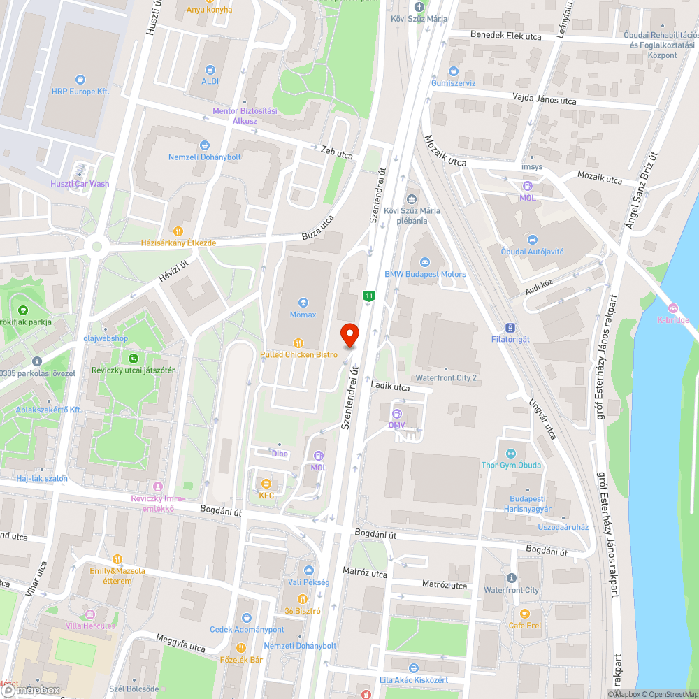 Mély kátyúkkal teli jobb oldali sáv bejelentés helye