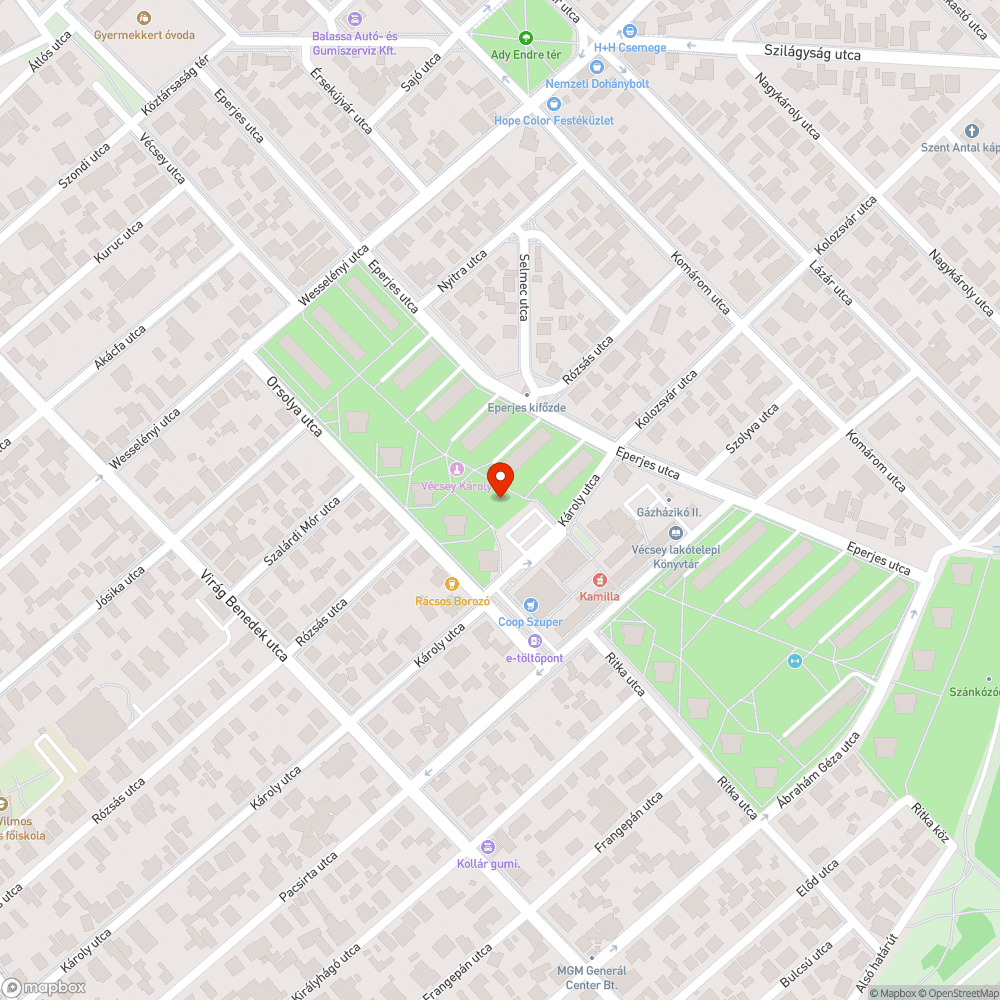 Letört, fennakadt ág bejelentés helye