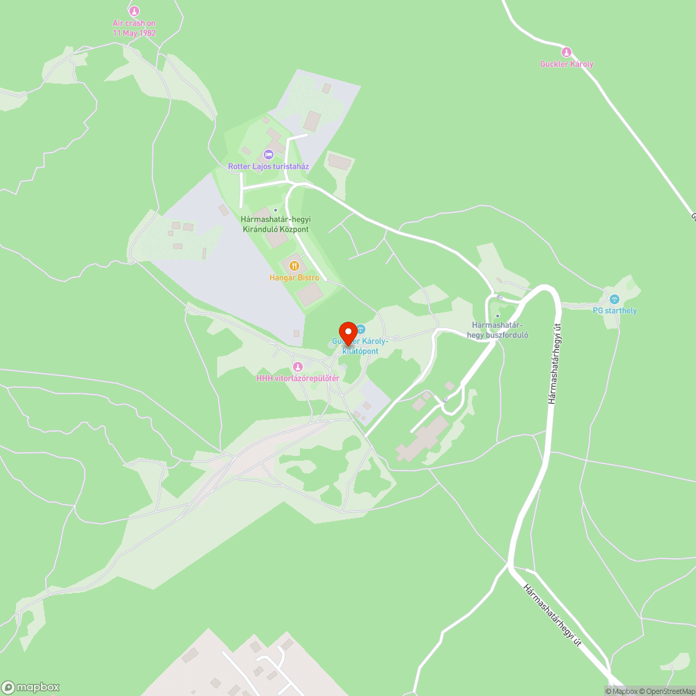 Szemét a Guckler Károly kilátónál bejelentés helye