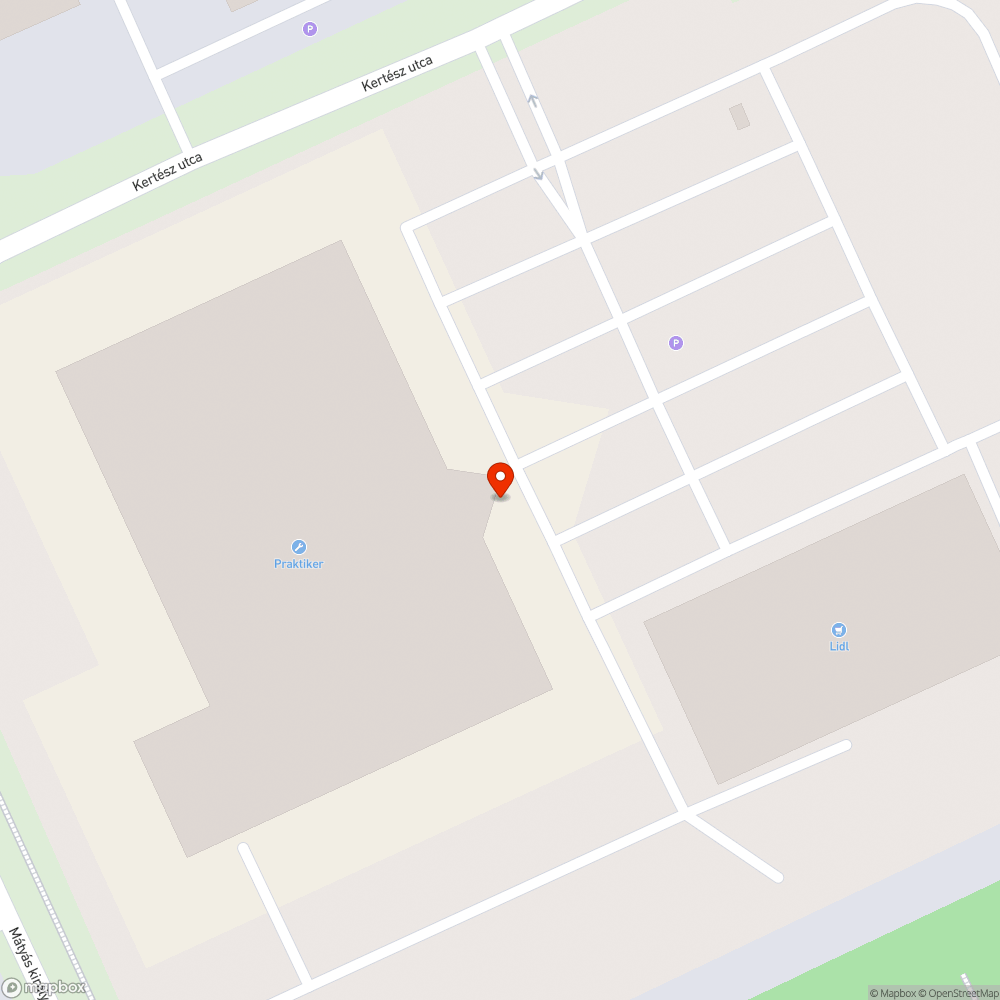 Kiégett neon bejelentés helye