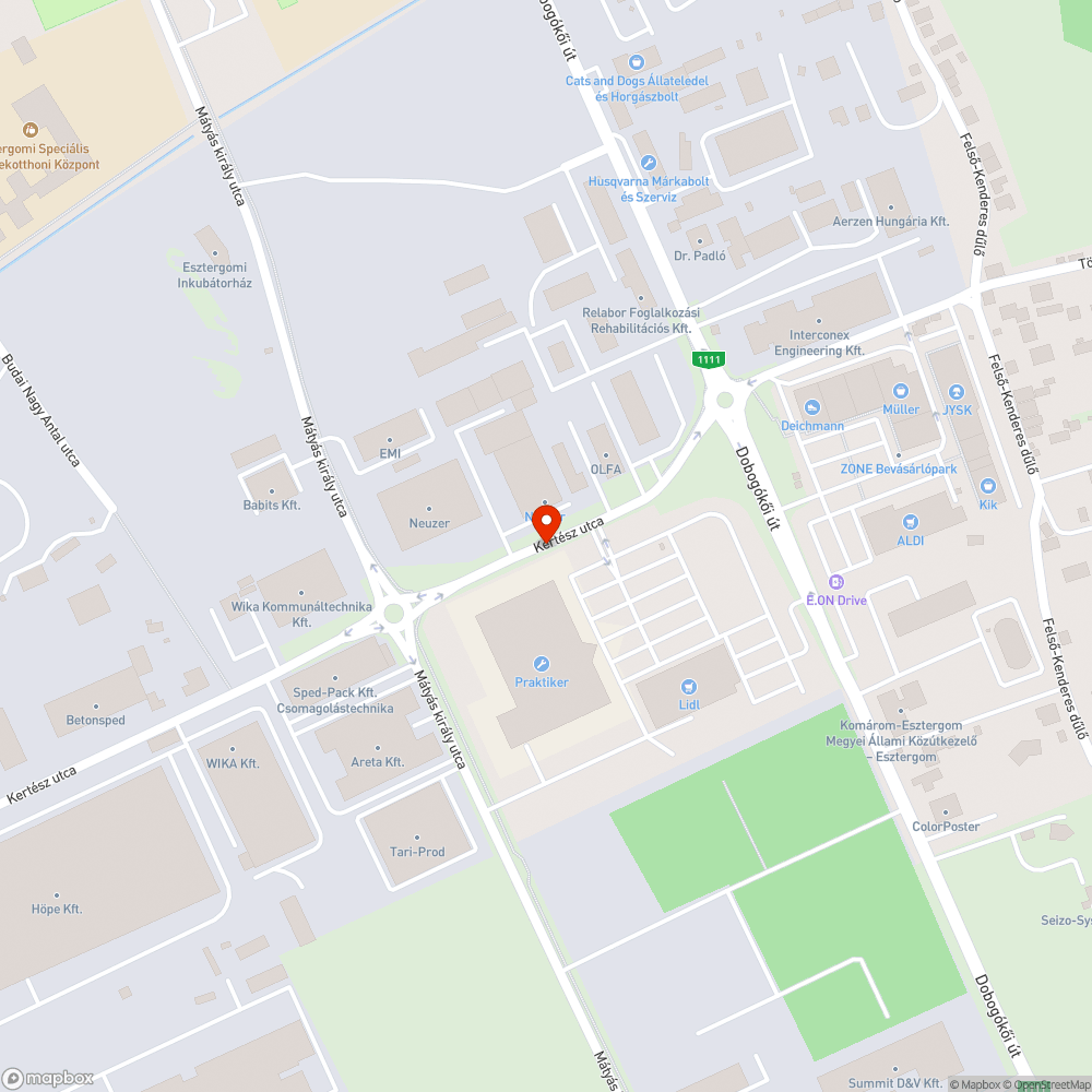 Kiégett lámpa bejelentés helye