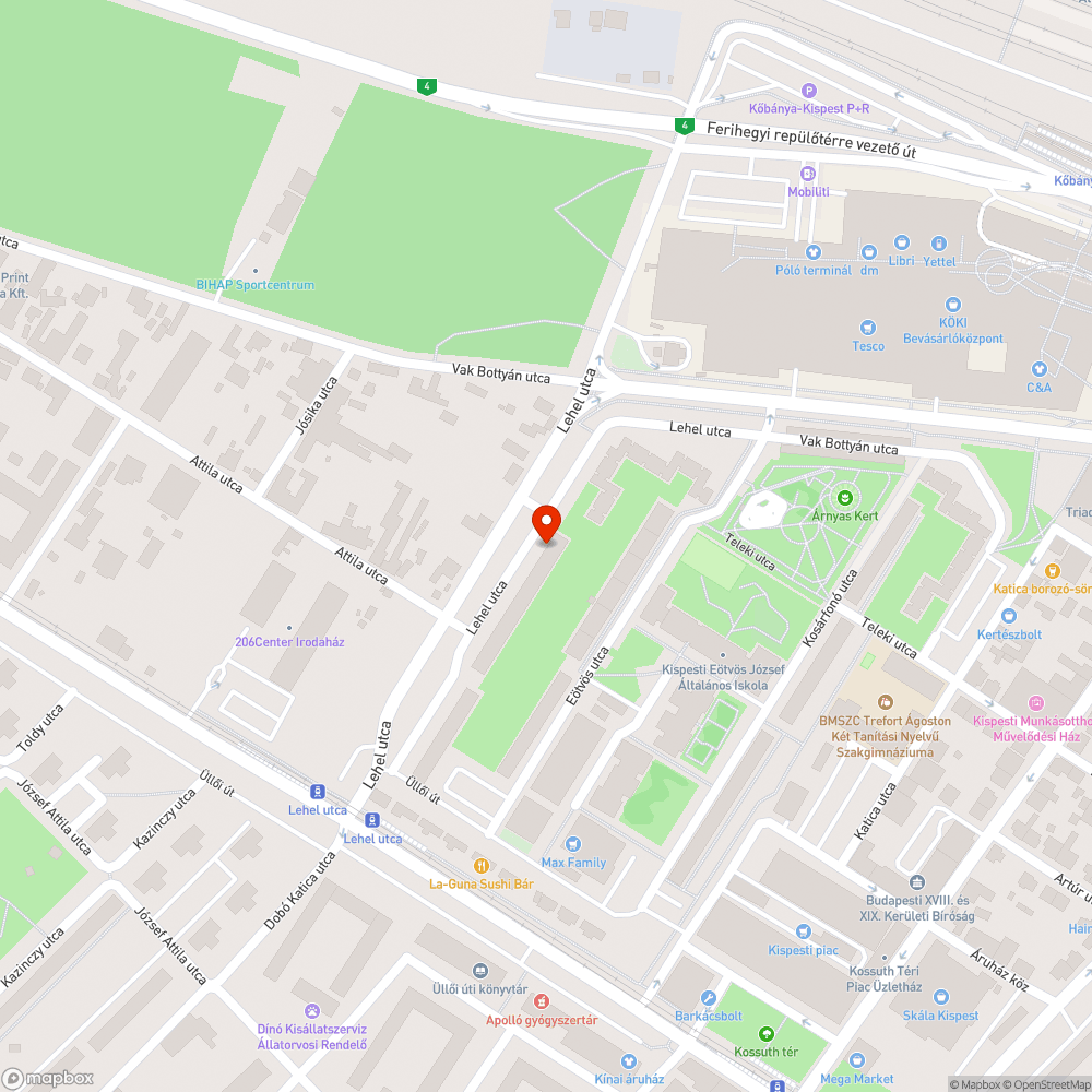 Kátyú lakótelepi ház előtt a parkolóban bejelentés helye