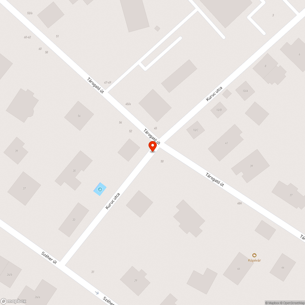 Beszakadt távközlési aknafedél bejelentés helye