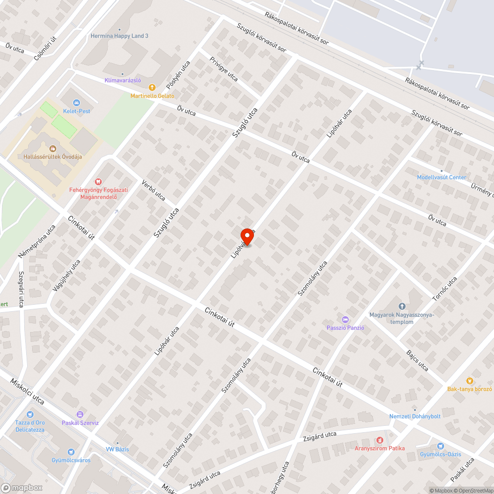 Épitkezés során teljesen tönkretett járdaszakasz bejelentés helye