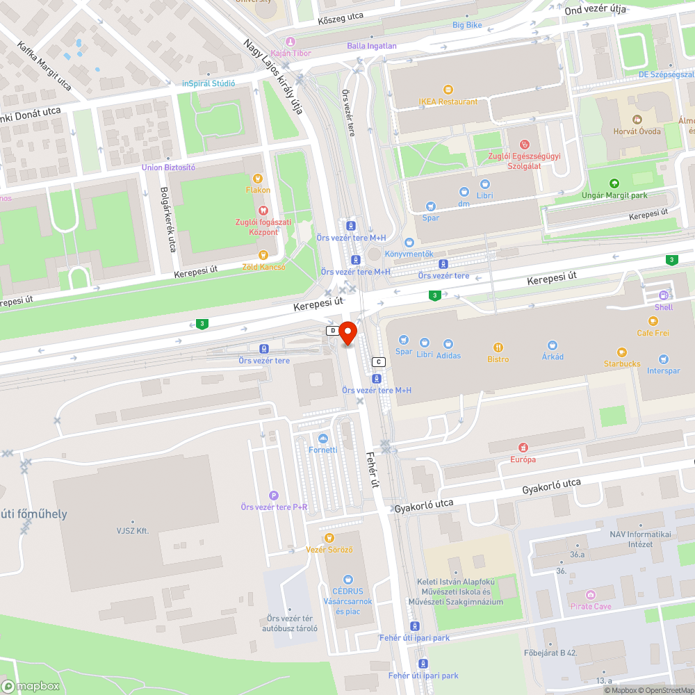 Kifakult és lecsúszott tűzivíz-jelző tábla bejelentés helye