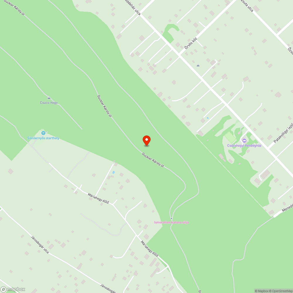 Kidőlt fák a Csúcs-hegy melletti kék jelzés mentén bejelentés helye