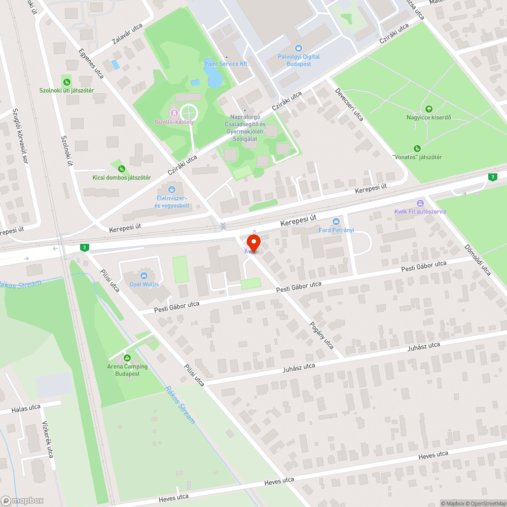 Pogány utca kerékpáros kétirányúsítása bejelentés helye