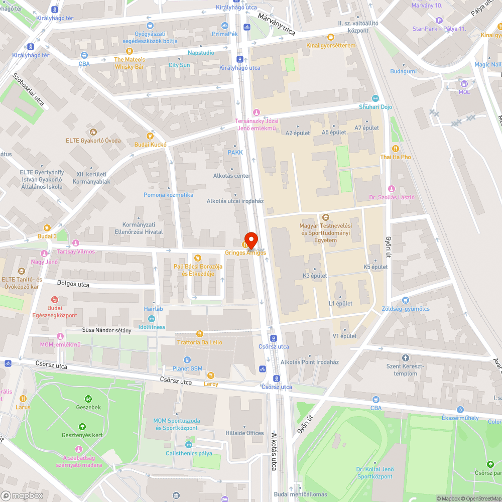 Hiányzó fényterelő bejelentés helye