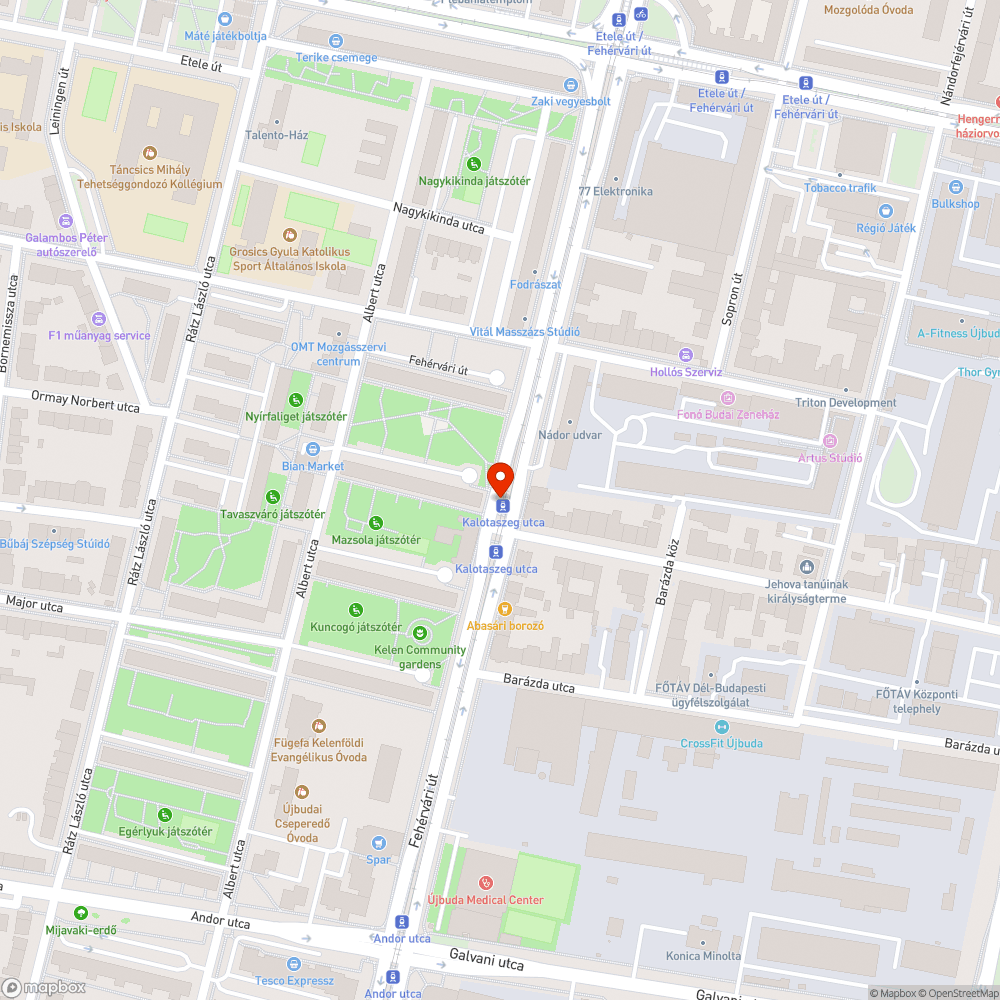 Kopott pad bejelentés helye