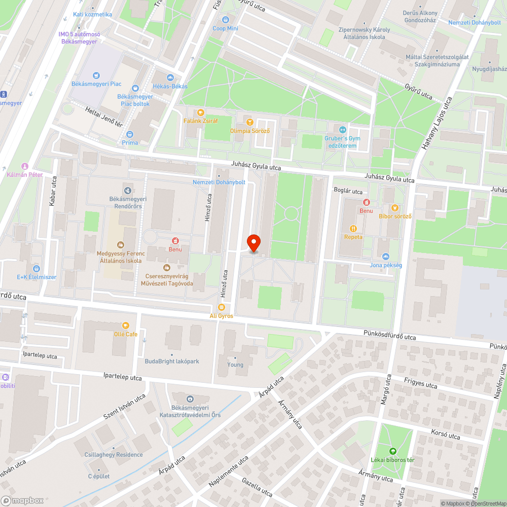 Járda előtt parkolás bejelentés helye