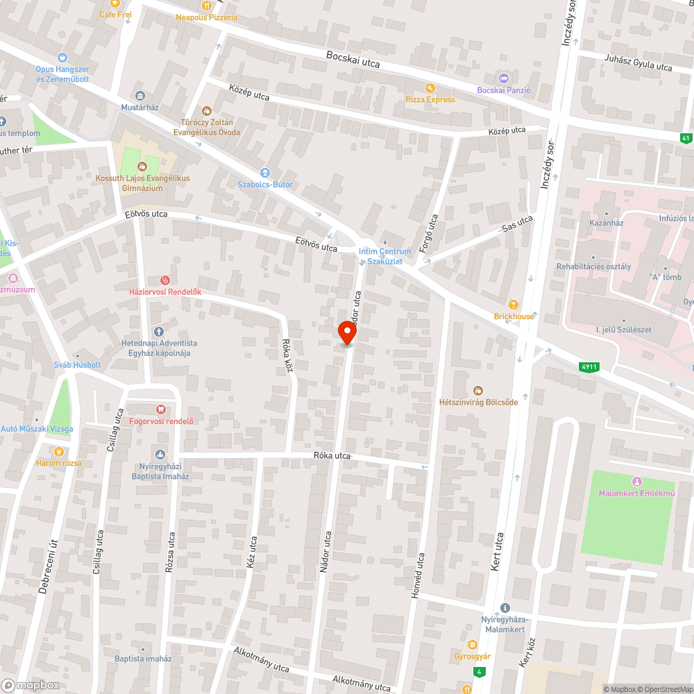 Zöldfelületrongálás bejelentés helye