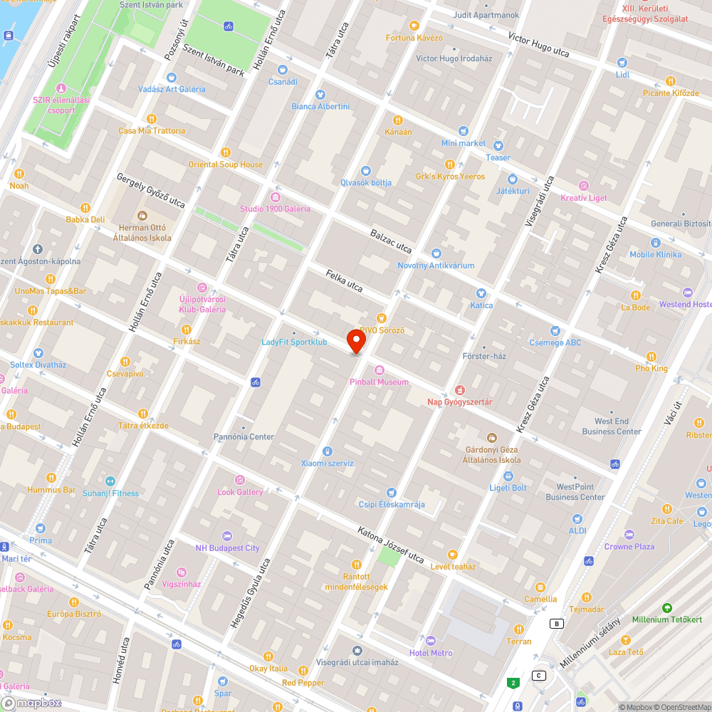 Elrozsdásodott, balesetveszélyes fedél járdán bejelentés helye