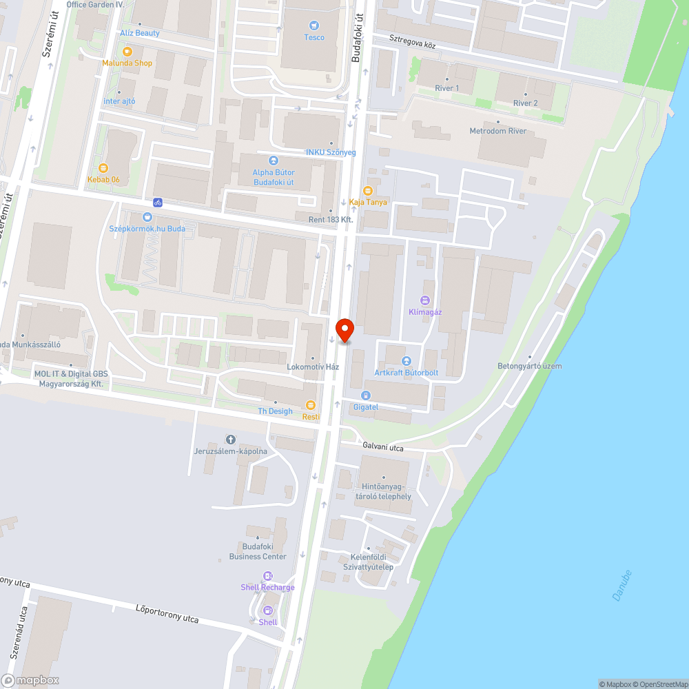 Budafoki parkolás bejelentés helye