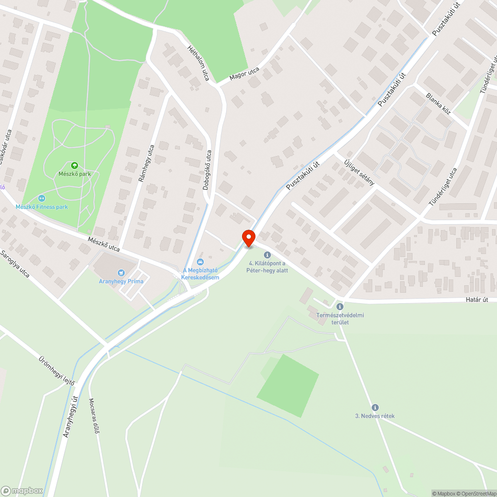 Szennyezett járda bejelentés helye