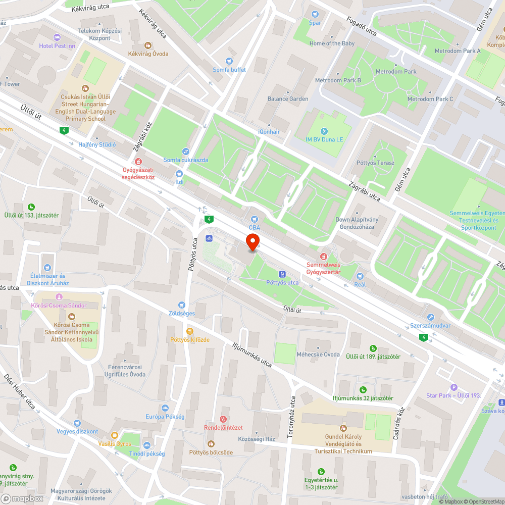 Metró épületének graffiti rongálása bejelentés helye