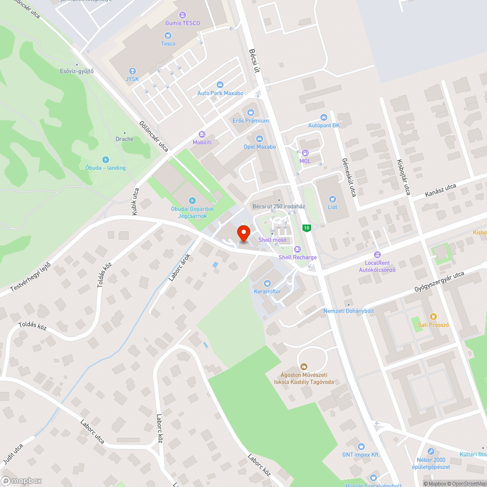 Gyalogosokra életveszélyes útszakasz bejelentés helye