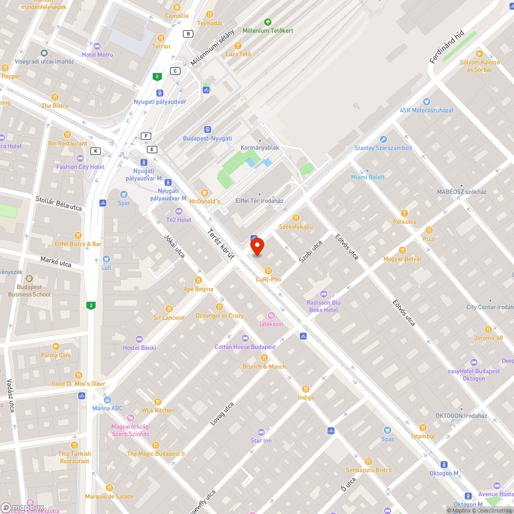 Területet vesz el a járdából egy üzlet kirakata bejelentés helye