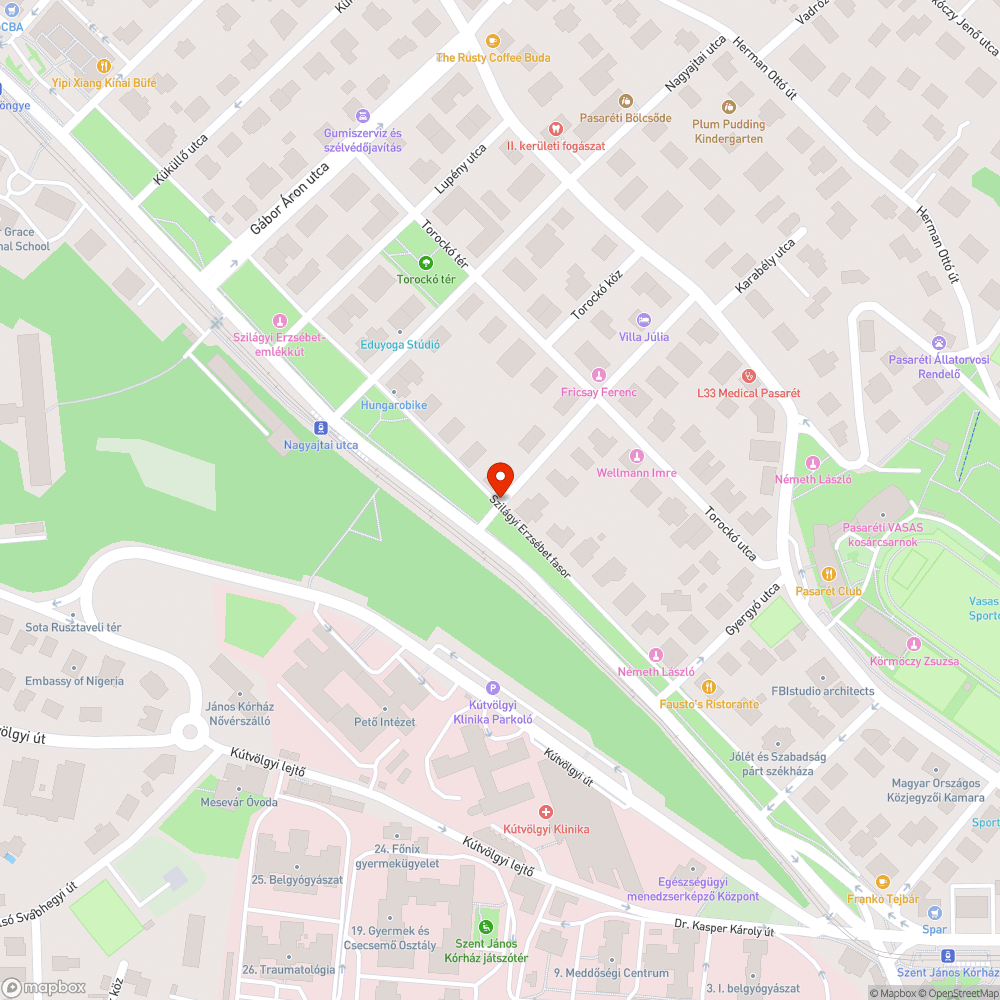 Közműfedél alatti üreg bejelentés helye