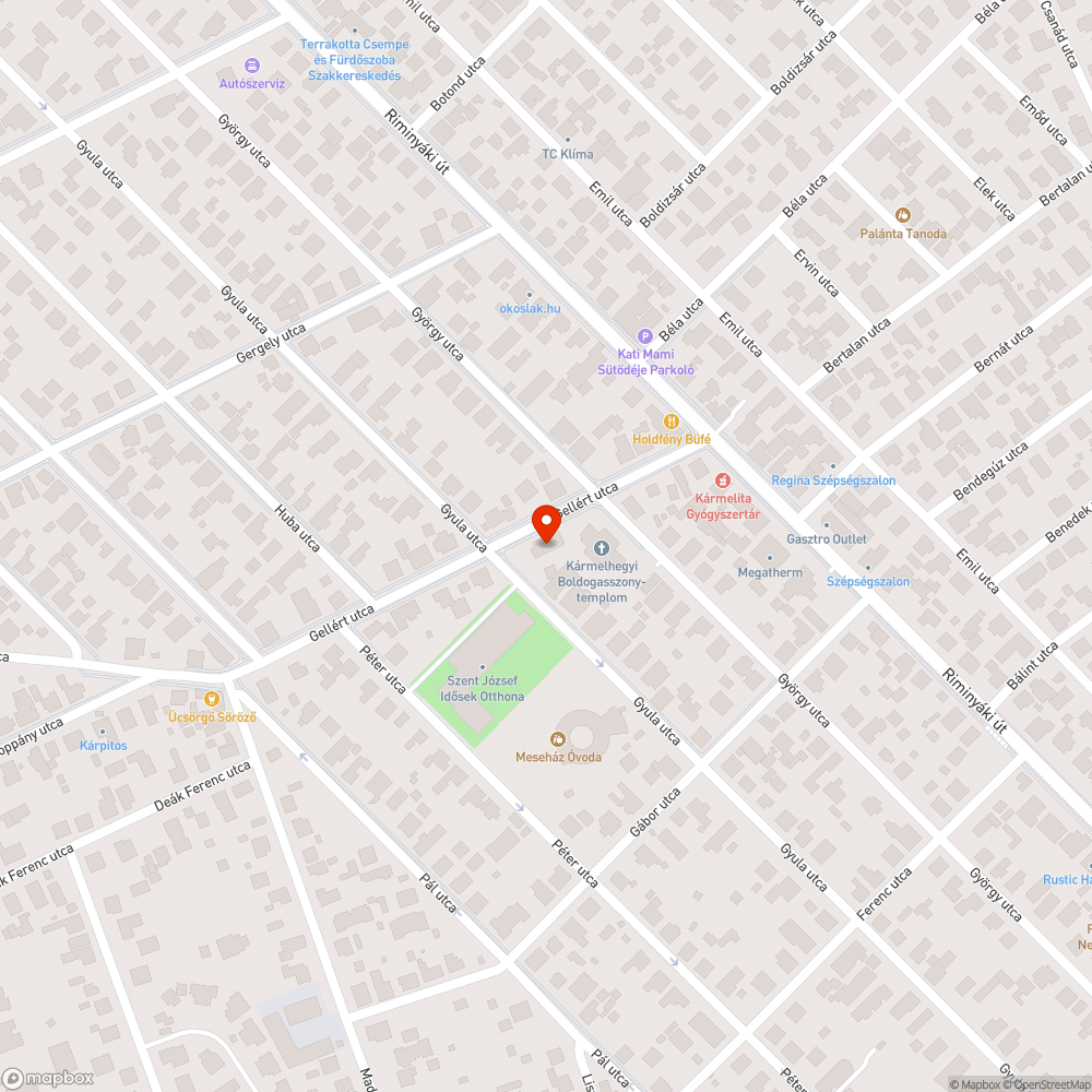 Érd, Gellért utca 9 elhagyott autó bejelentés helye