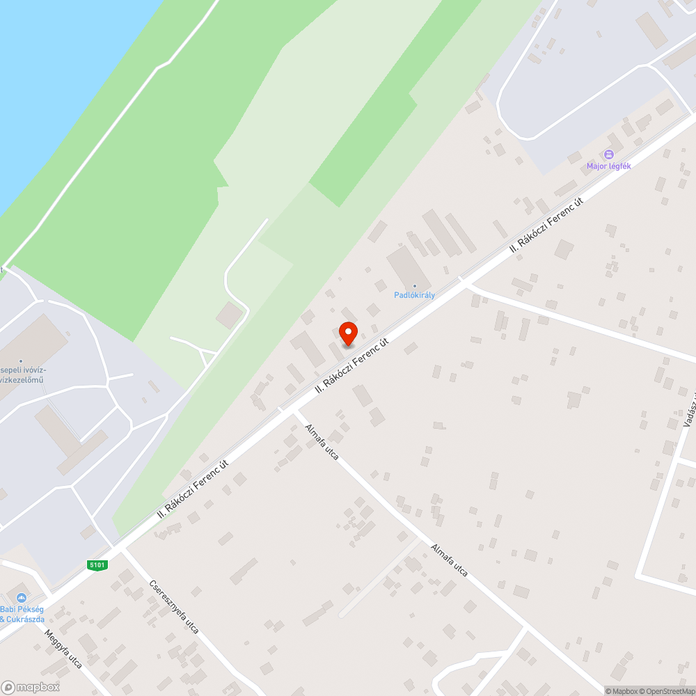 Megáll a víz a kerékpárúton bejelentés helye