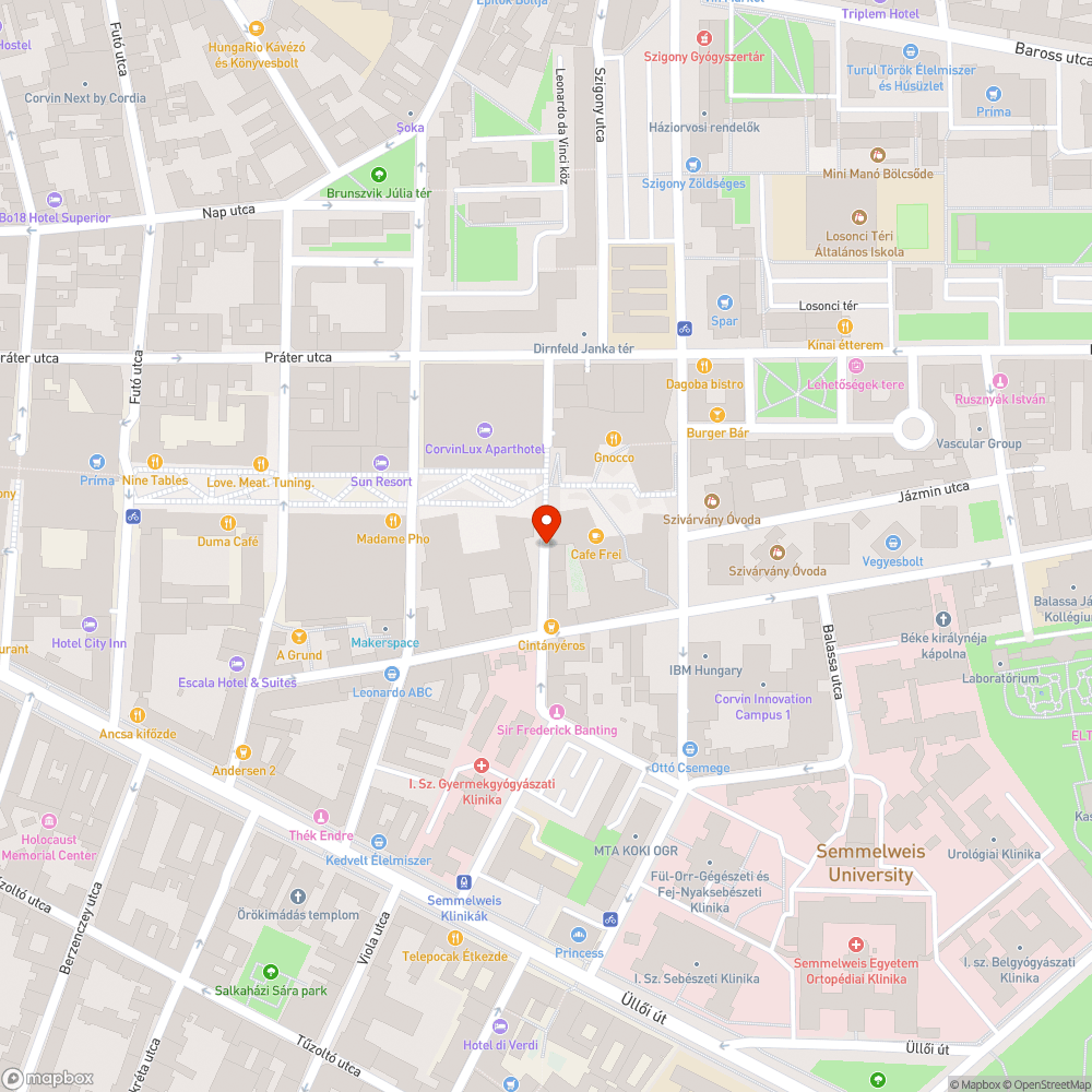 A Bókay János utca most zsákutca, vagy micsoda? bejelentés helye