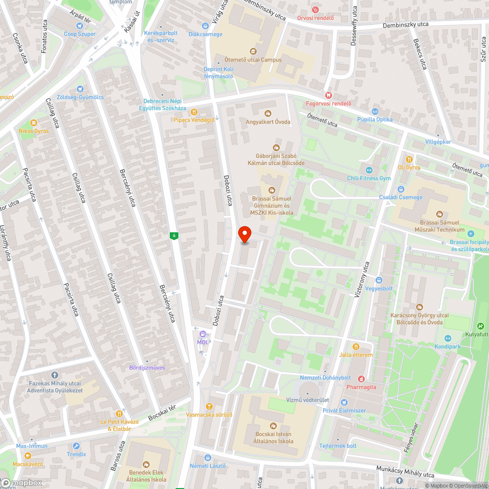 Szemét bejelentés helye