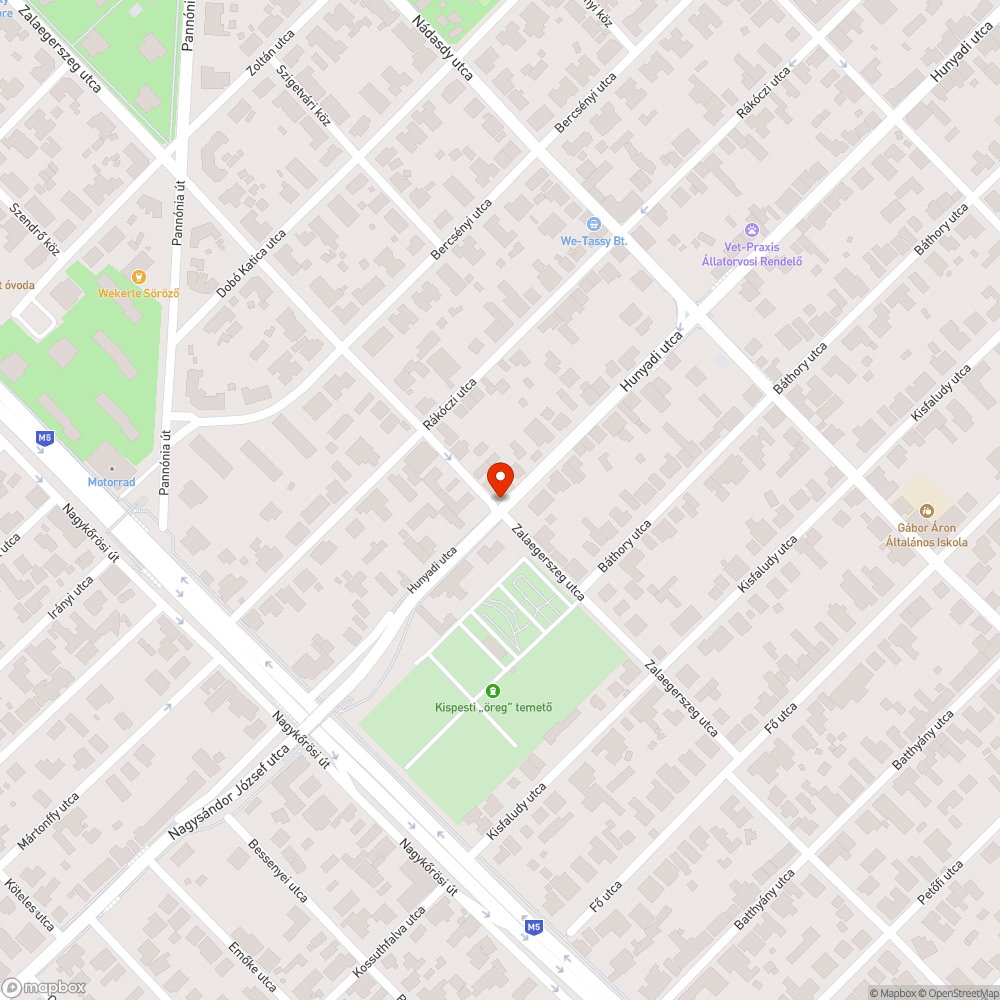 Táblák bejelentés helye