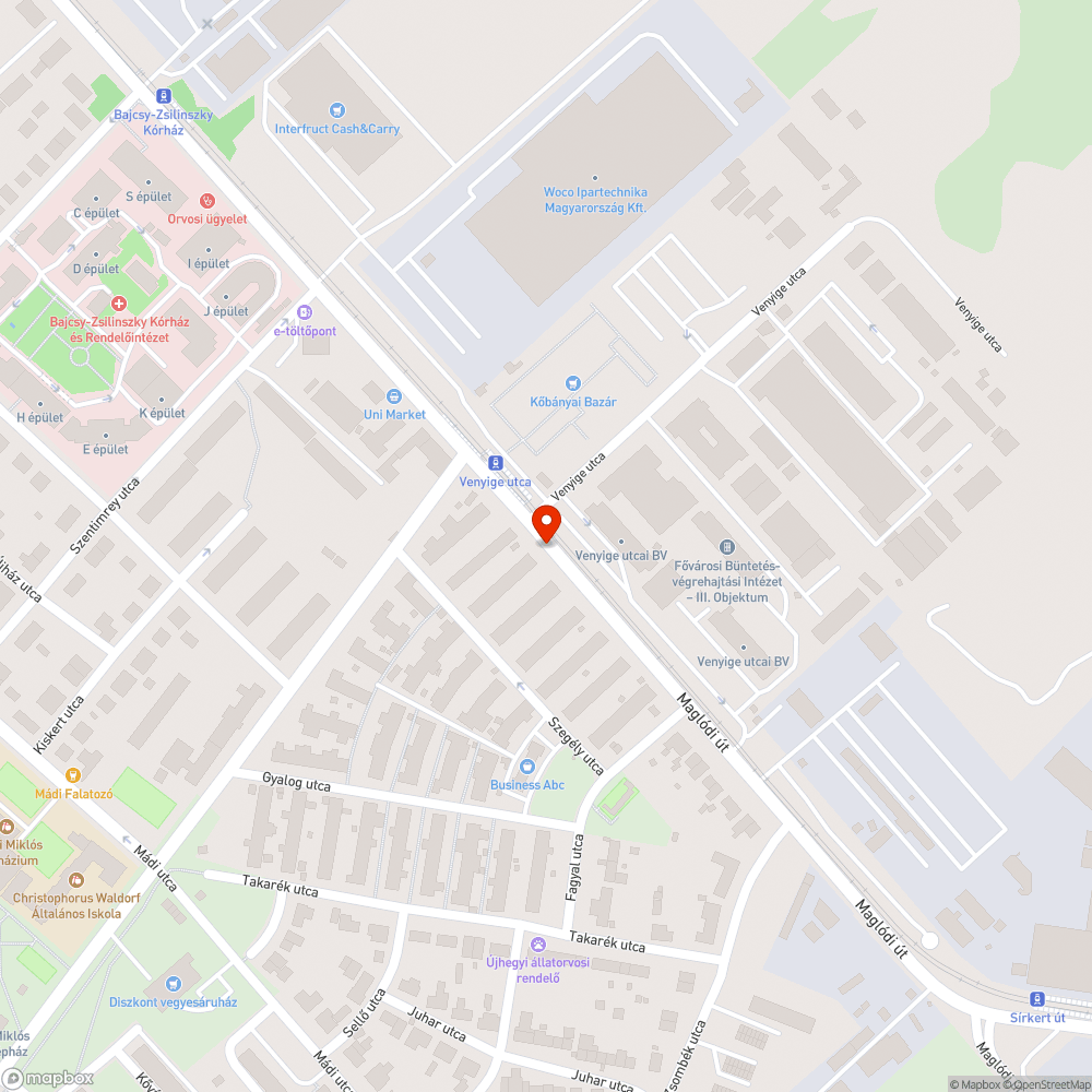 Egy nagyobb kupac szemét bejelentés helye