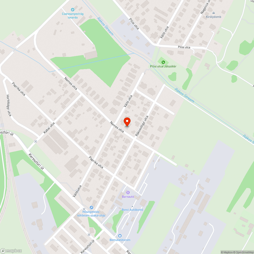 Közterületen tárolt szemét bejelentés helye