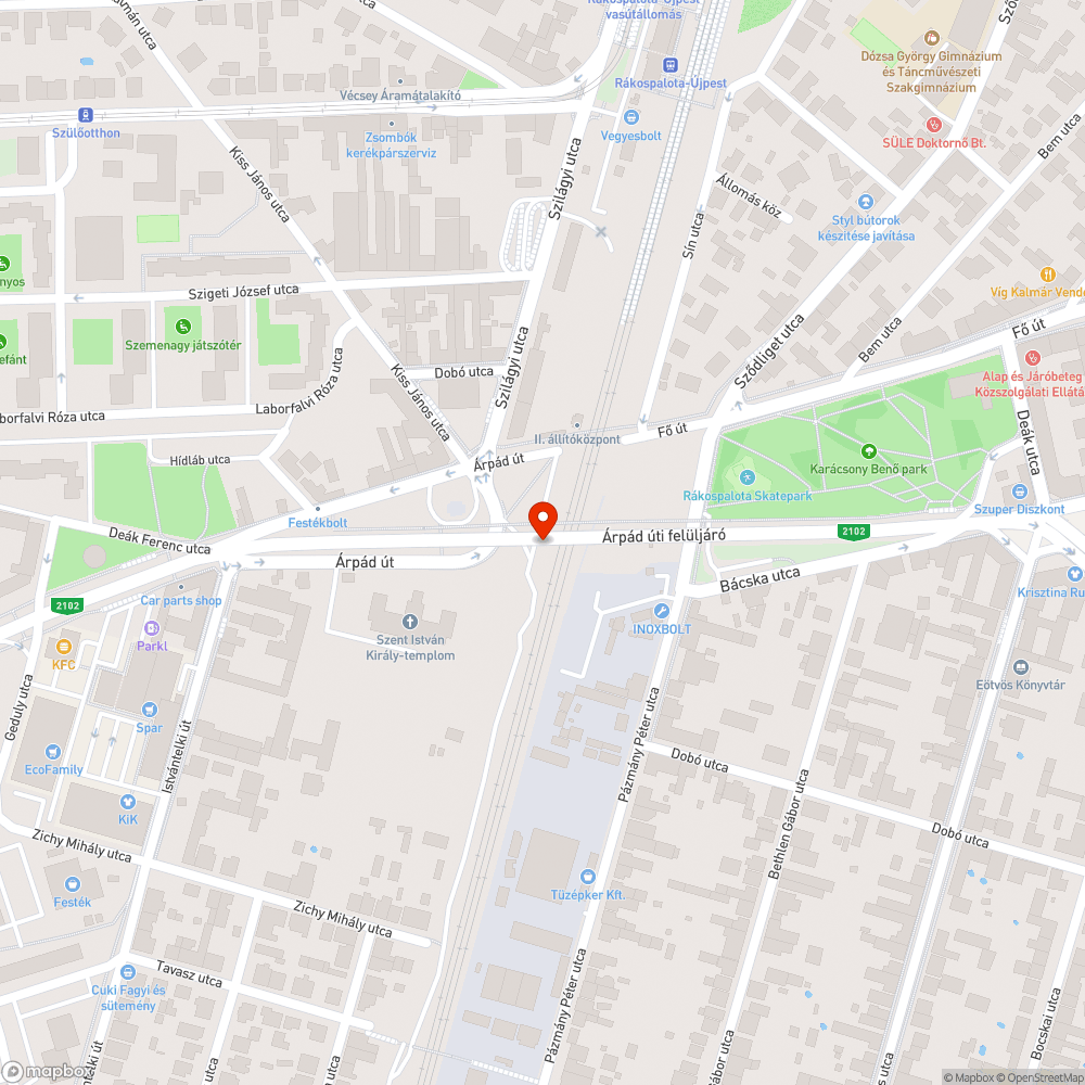 Illegalis szemét Újpesten vasút mellett bejelentés helye