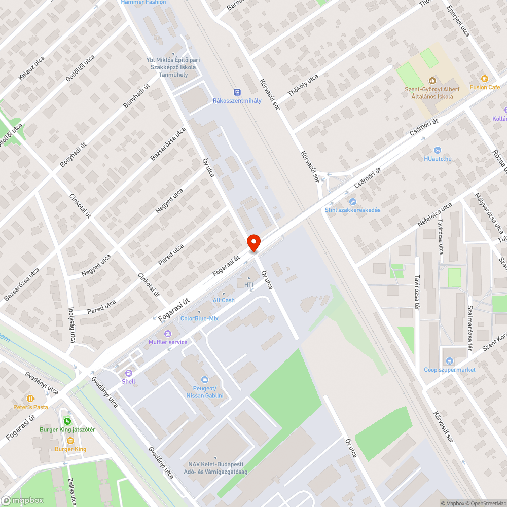 Áll a szemét a felüljáró alatt bejelentés helye