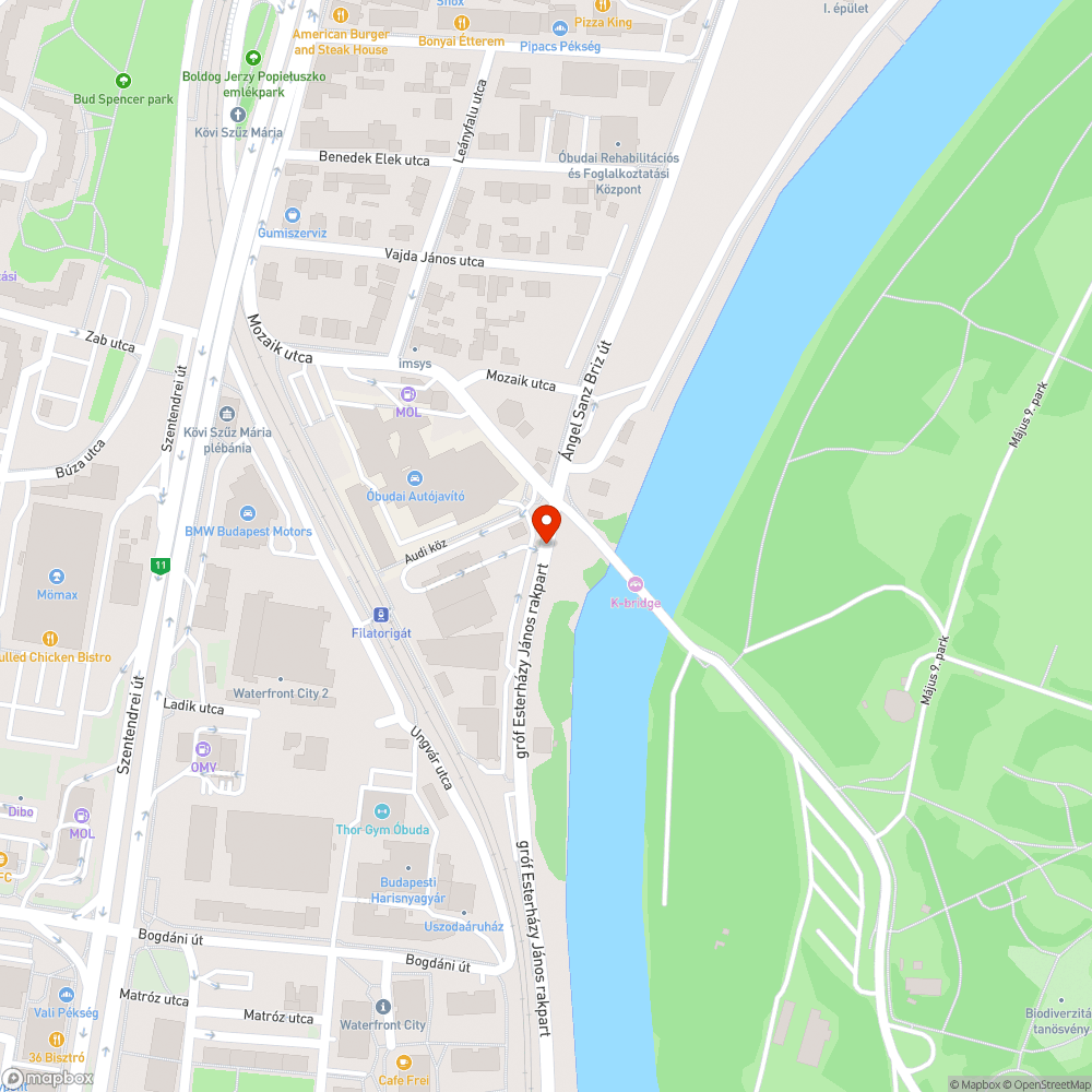 Süllyedt út bejelentés helye