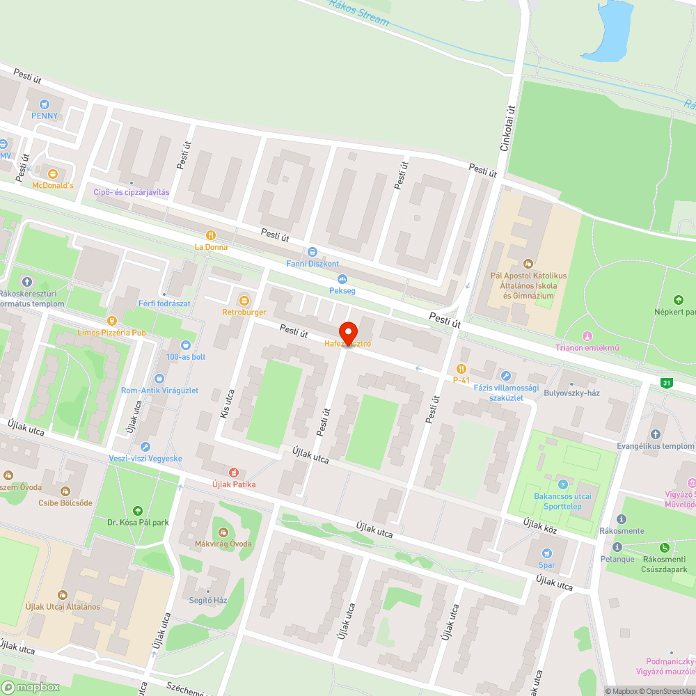 Hiányzik bejelentés helye