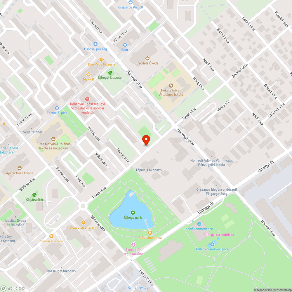 Leeső H tábla bejelentés helye