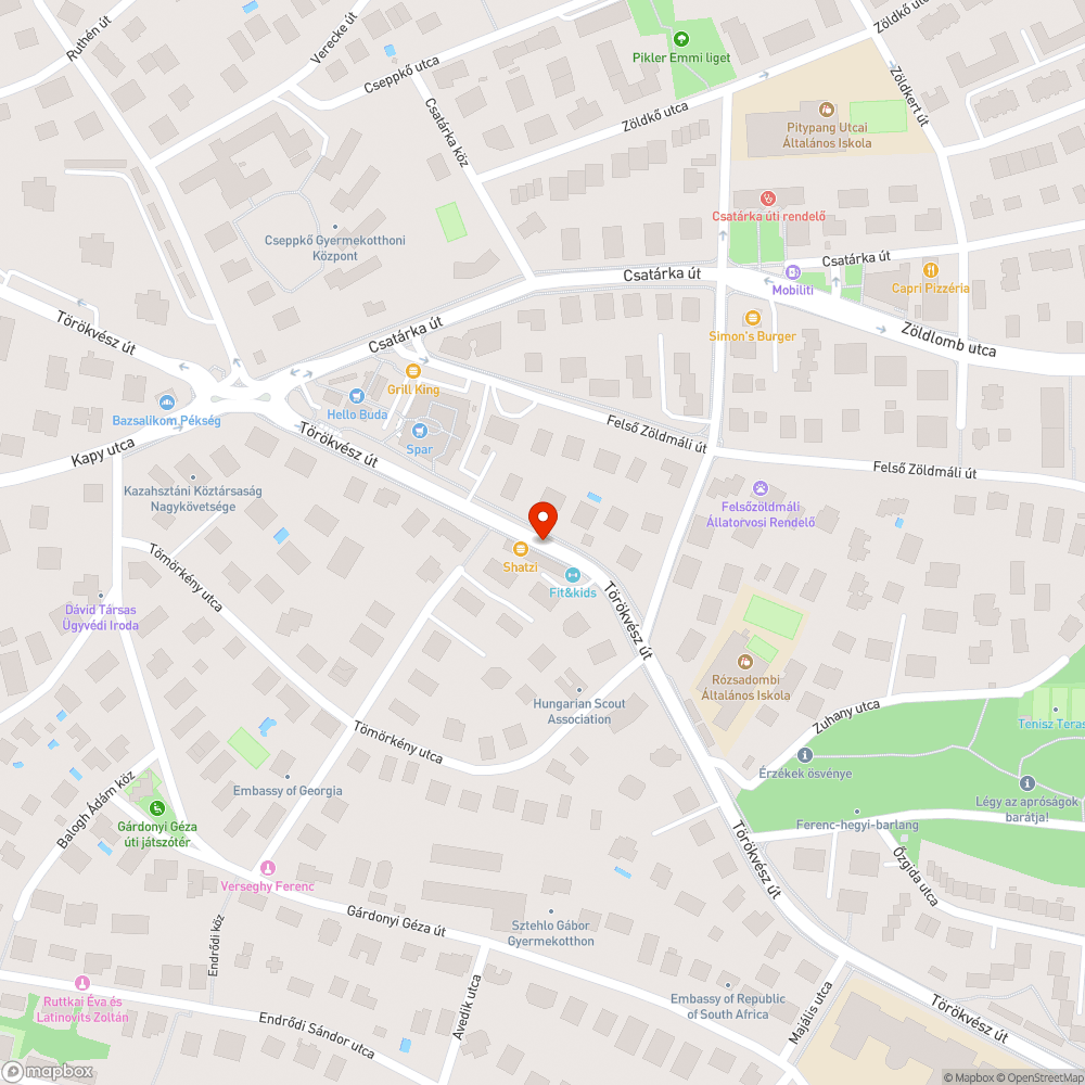 Törökvész út 76 szabálytalan parkolás bejelentés helye