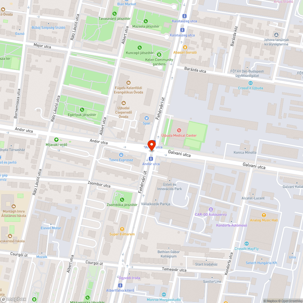 Koszos villamosmegálló bejelentés helye