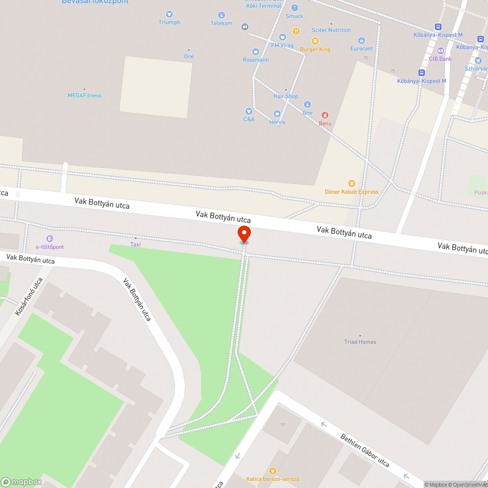 Sérült köt.hal. irány jobbra tábla bejelentés helye