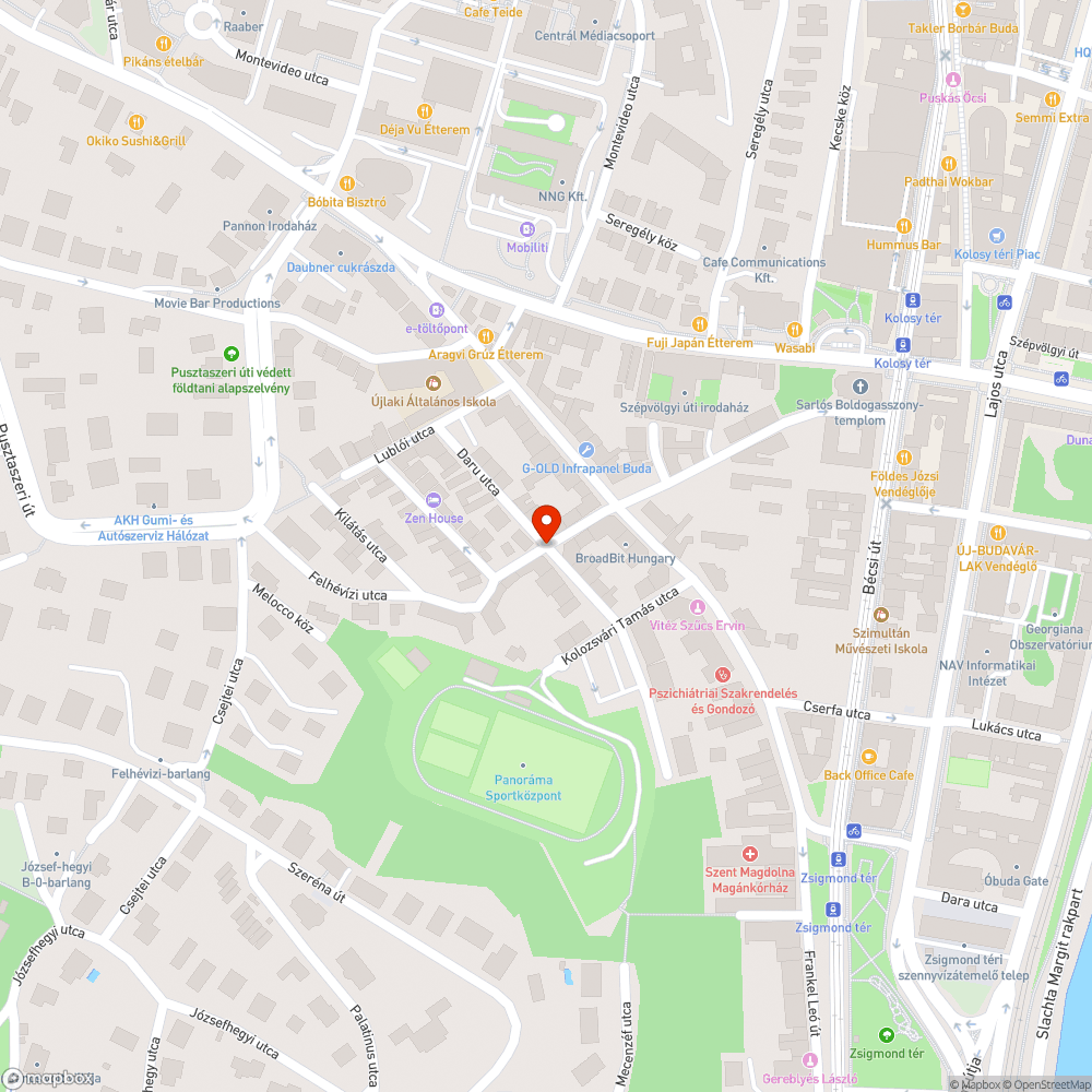 Egyirányú utca bejelentés helye