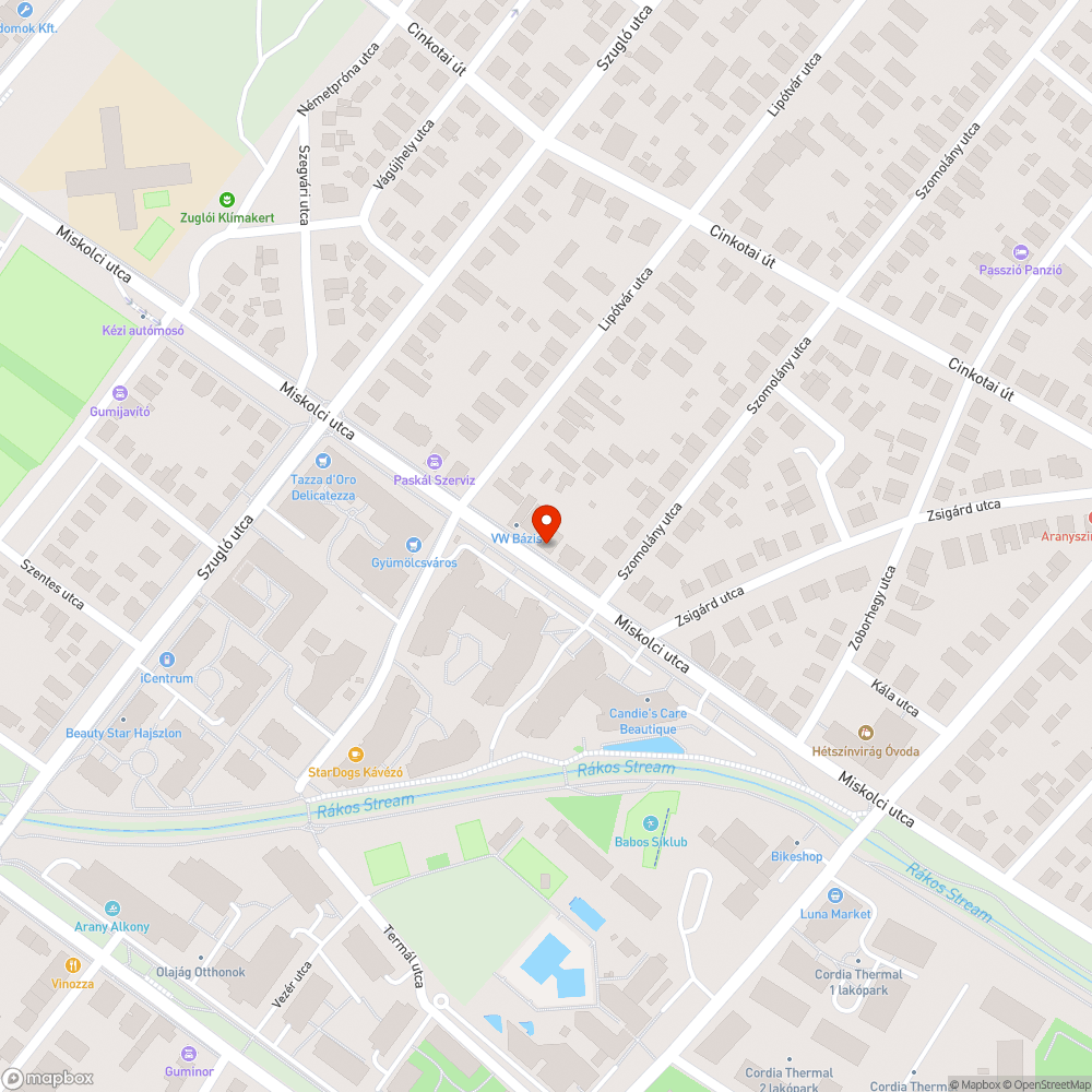 Nem működő közvilágítási lámpák bejelentés helye