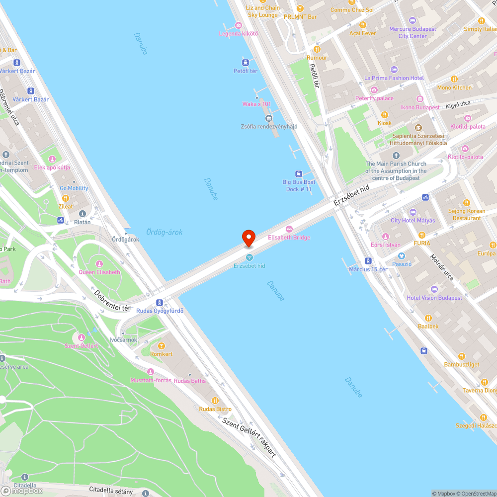 Erzsébet hídi térvilágítás hiányos 6. bejelentés helye