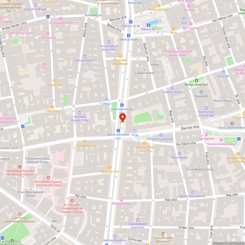 Nagyobb fahely? József körút 50. bejelentés helye