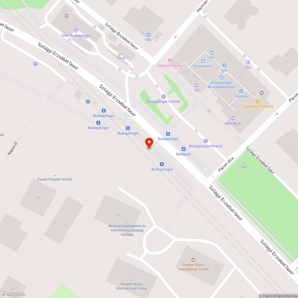 Szemetes villamosmegálló bejelentés helye