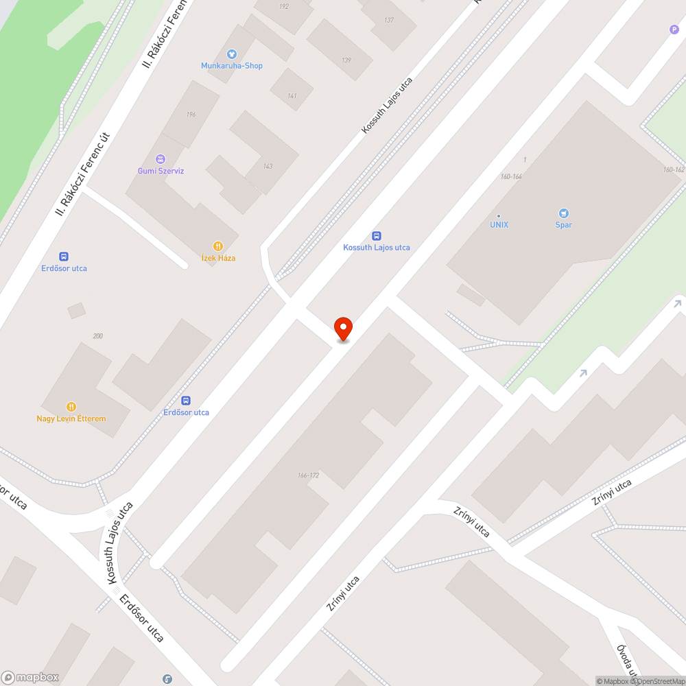 Katasztrófális állapotban lévő parkoló bejelentés helye