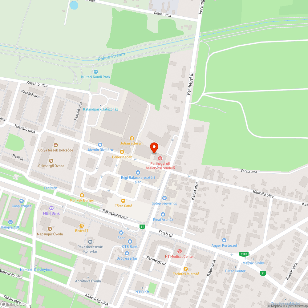 Gázszag Ferihegyi úti rendelő gázcső beállása környékén bejelentés helye