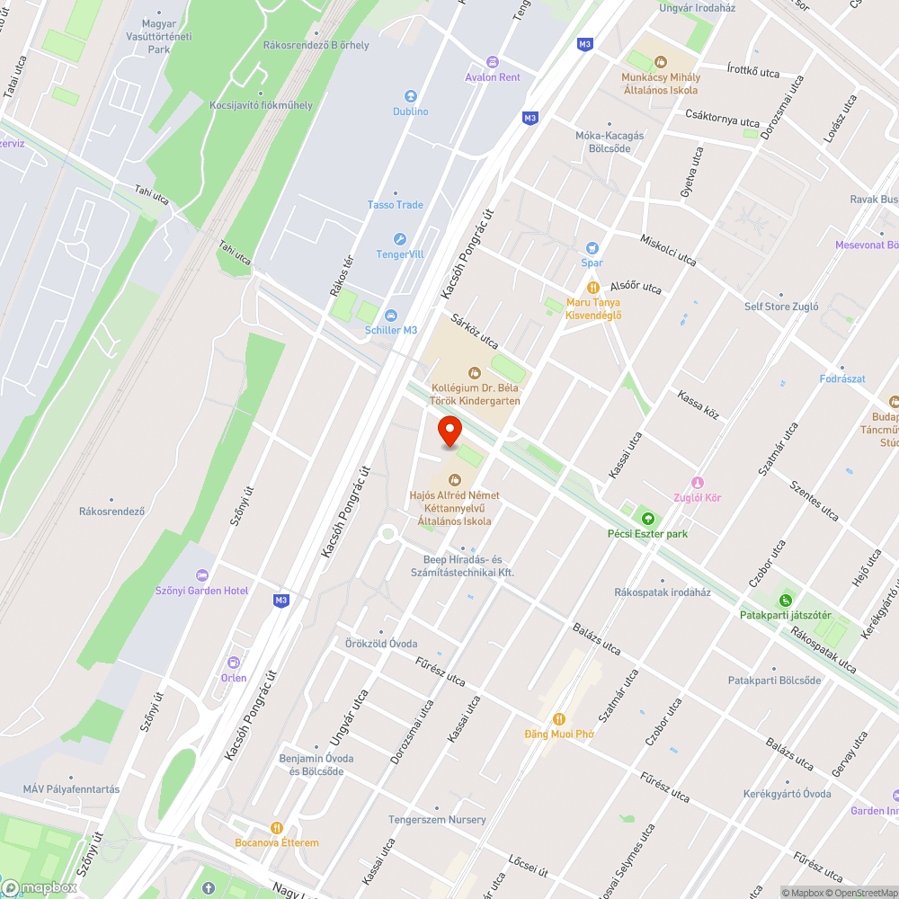 Tüskès bokor bejelentés helye