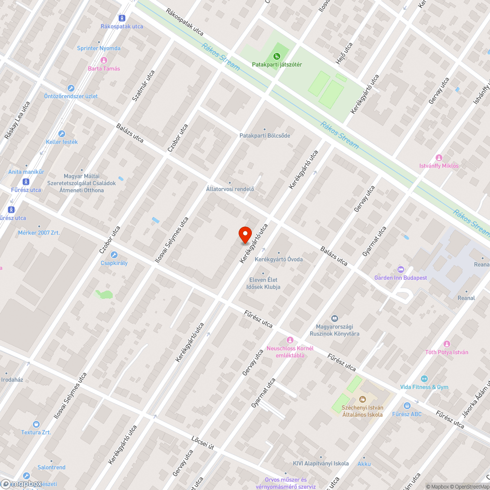 Felni és gumigyilkos kátyú bejelentés helye