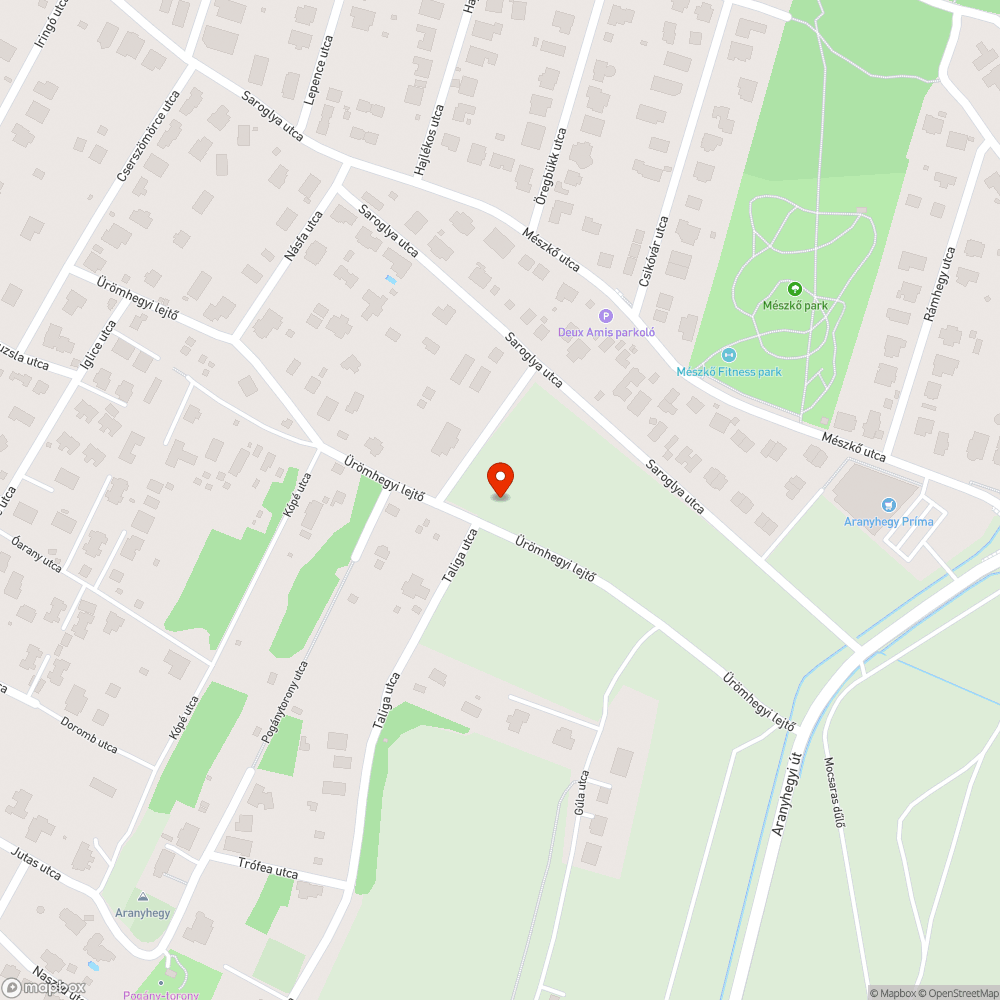 Ürömhegyi lejtő bejelentés helye