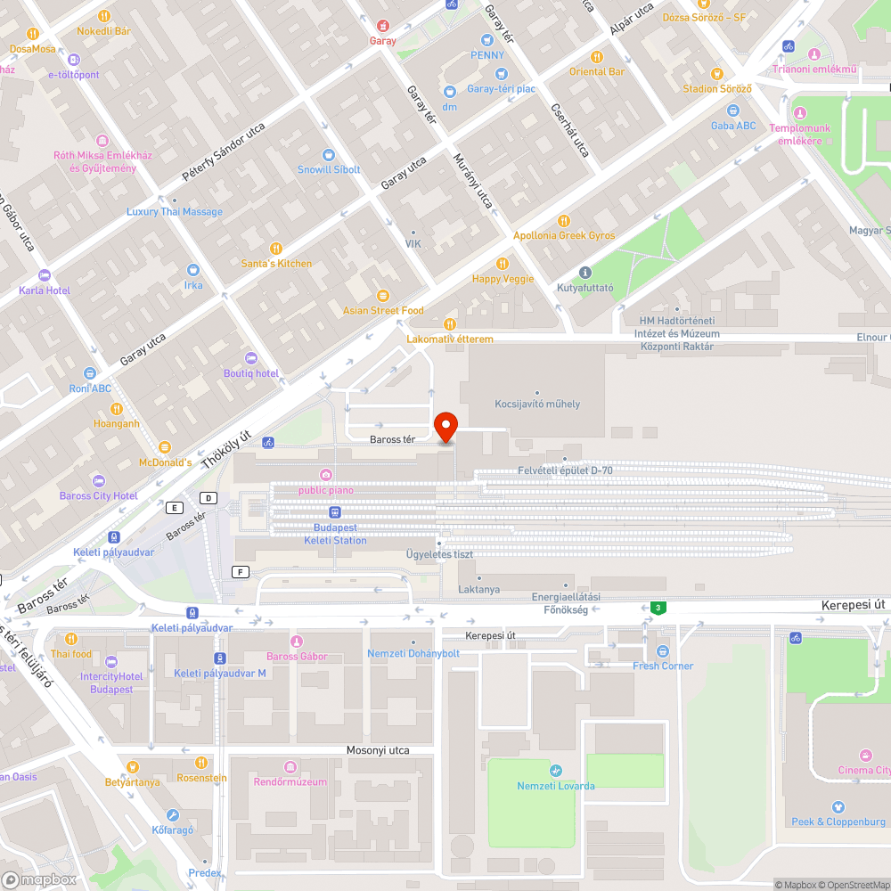 Üres fahely bejelentés helye