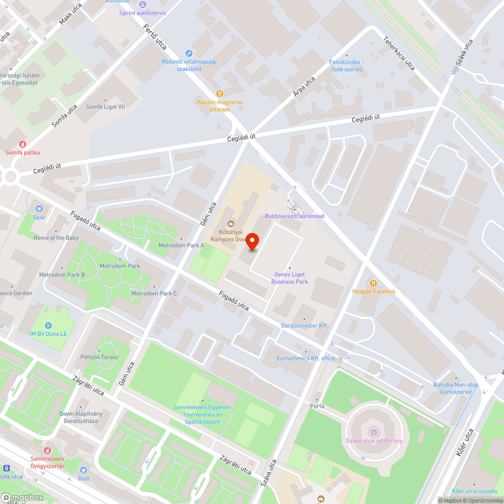 Elhagyott autók a Fogadó utcában bejelentés helye