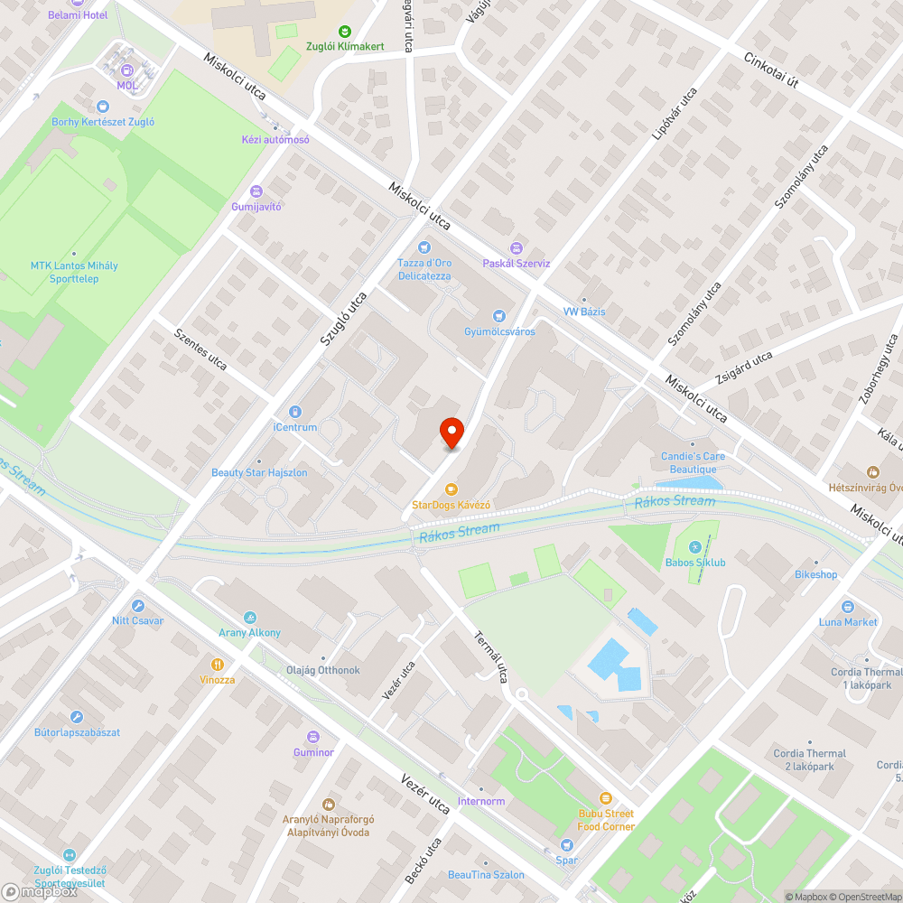 Szemét  szétszóródott bejelentés helye